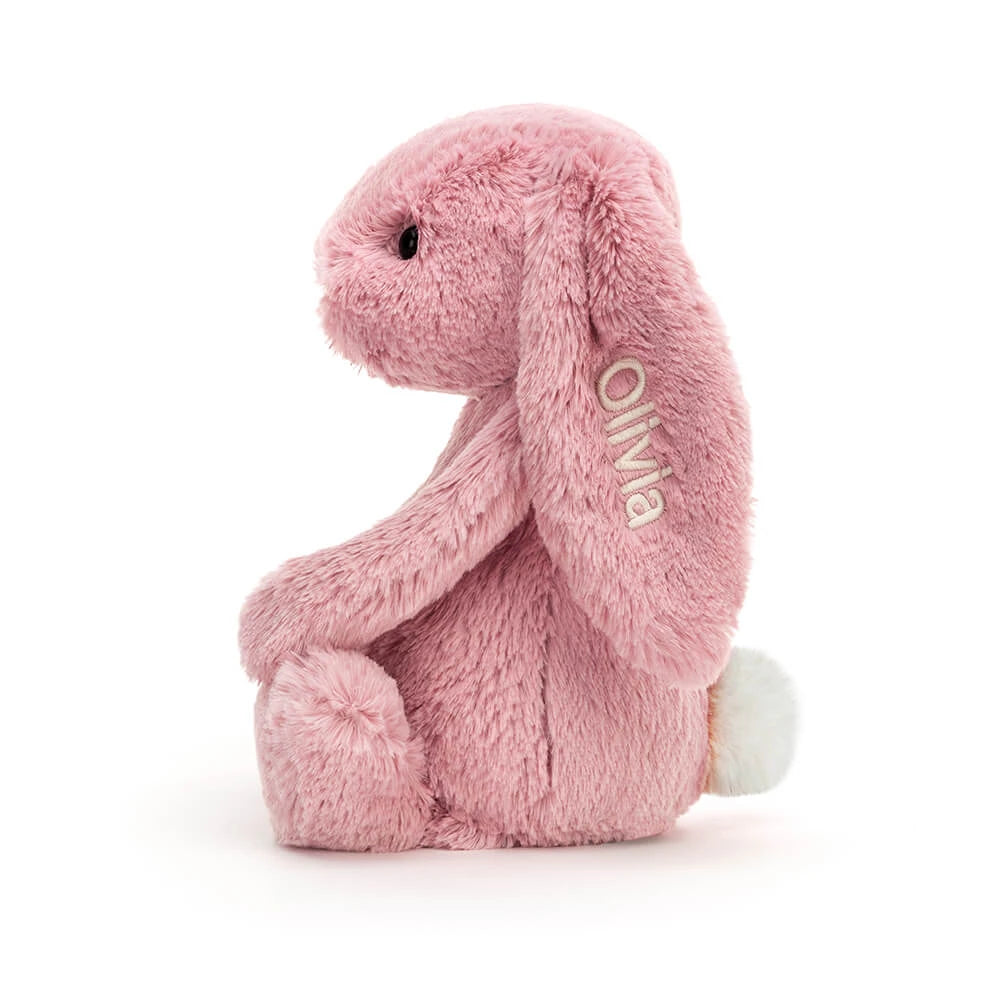 Personalized Bashful Tulip Pink Bunny Medium