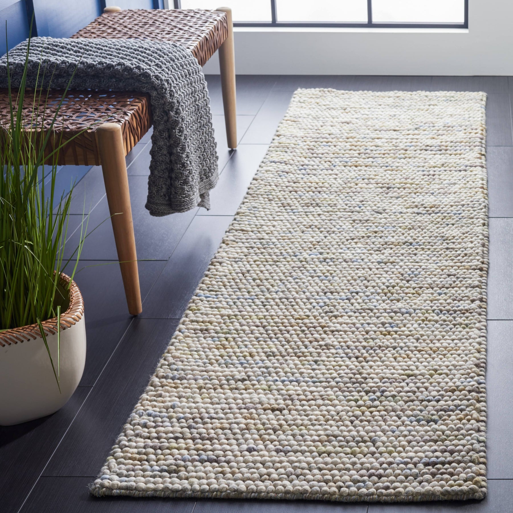 Safavieh NAT620 Rug - Color: Ivory, Multi; Size: 2'3" x 16'